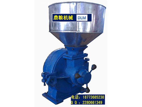 30型磨片式粉碎機、磨粉機磨粉機，磨片式，產量達1000公斤時,粗細可調